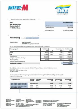 Grafik Strom Rechnung Rechnungserläuterung